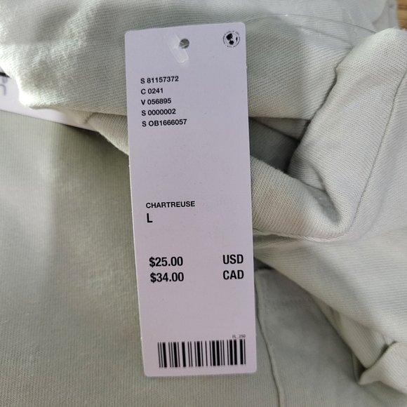 BDG Urban Outfitters Chartreuse Tee Large - Picture 4 of 8